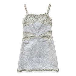 Chanel white tweed mini dress | size ...